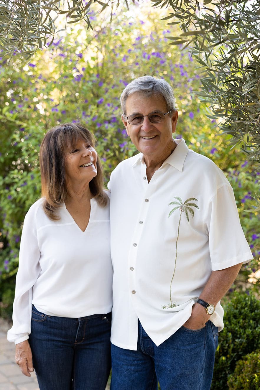 Lorraine looks at her husband with love in her eyes.