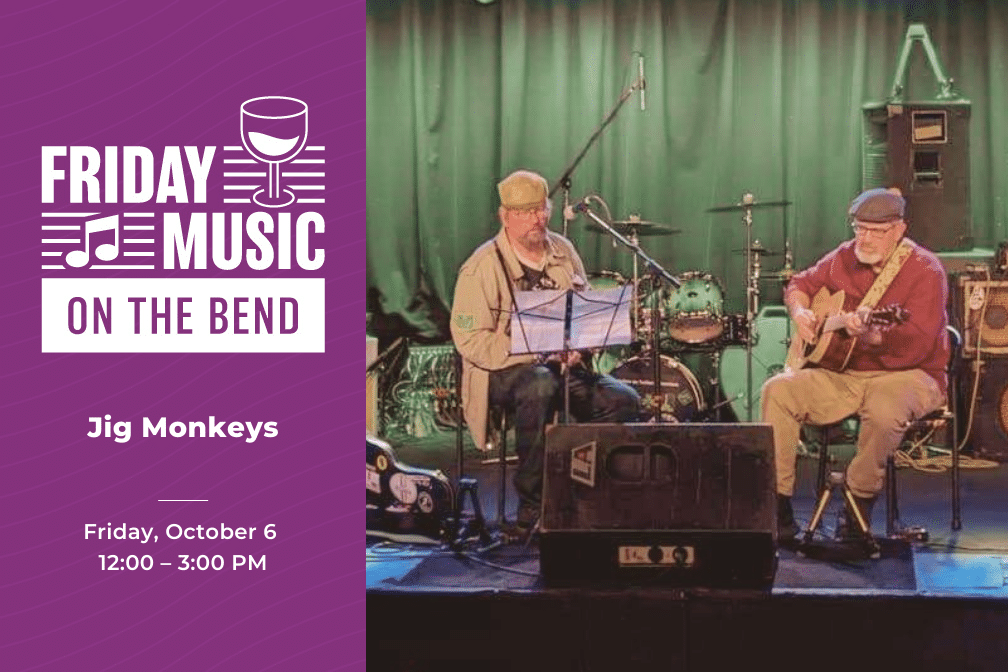 Live Music at Scribner Bend Vineyards 10.6.23 with the Jig Monkeys