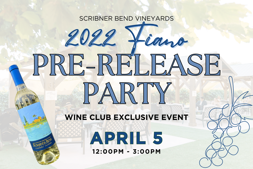 Wine Club Exclusive Pre-Release Party at Scribner Bend Vineyards