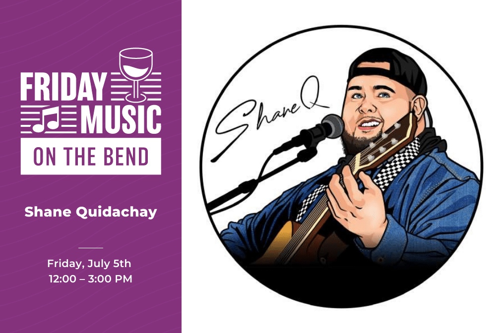Live music at Scribner Bend with Shane Quidachay. July 5th noon to 3 p.m.